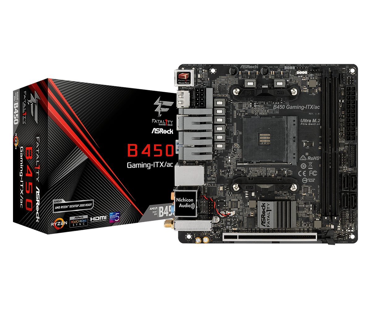 Asrock Fatal1ty B450 Gaming-ITX/ac - Motherboard Specifications On